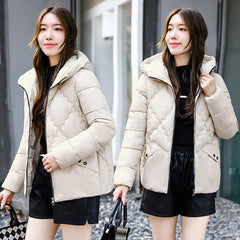 Cotton Coat Rhombus Thickened Cotton Coat Fleece-lined Cotton Coat Puffer Jacket