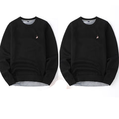 Sweater Men Autumn And Winter Plus Velvet Thickening Base