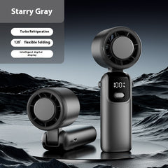 Violent Fan Digital Display High-speed Outdoor Handheld USB Cooling Fan
