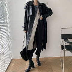 Retro Women's Mid-length Waist Slimming Coat