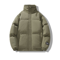 Winter Minimalist Casual Versatile Cotton Coat Men's Warm Puffer Jacket
