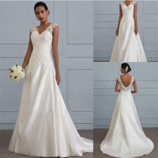 Plus Size White Lace Backless Maxi Dress