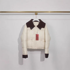 Short Down Jacket Female Winter Knitting