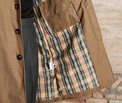 Retro Down Mid-length Trench Coat