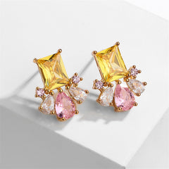Zircon Earrings All-match High Quality European And American Earrings