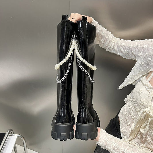 But Knee Lace Up Doc For Girls