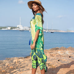 Ethnic Print Beach Skirt Blouse