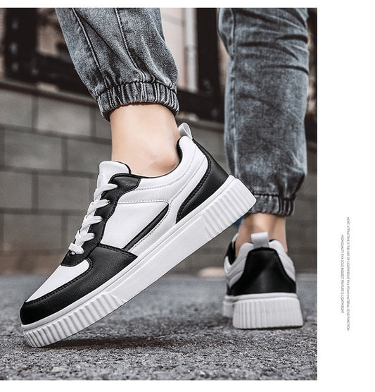 Autumn New Breathable White Shoes For Students  Trendy All-Match Platform Sports Casual