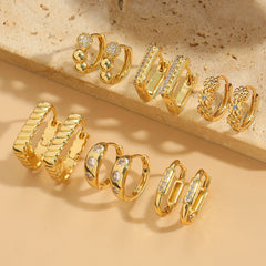 Minimalist Light Luxury French Retro Trendy U-shaped Earrings