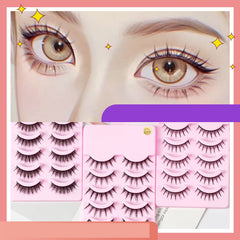 5 Pairs Manga Lashes Arrival Anime Cosplay Natural Wispy  Korean Makeup Artificial False Eyelashes
