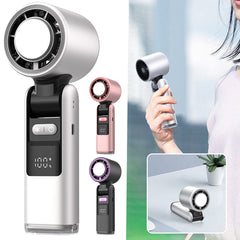 Turbos Chilled Ice Sensation Cold Fan Super Mini Turbos Speed Fan USB Powered Digital Display For Outdoor Camping Travel