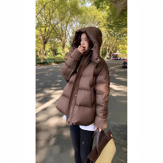 Loose And Warm Cotton Padded Puffer Jacket Thickened Coat