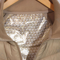 Plus Size Open Button Lightweight Down Coat