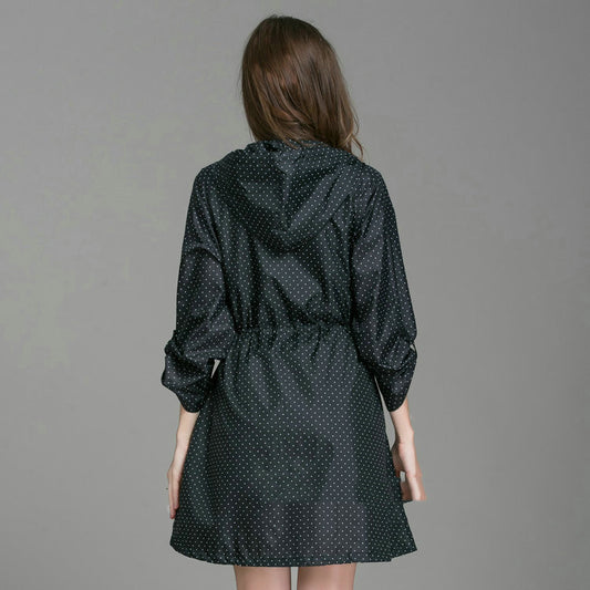 Men's And Women's Japanese Style Autumn  Winter Windbreaker With Foldable Cuffs