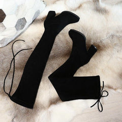 Fashion Suede Over The Knee Rider Boots – view 2