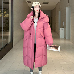 Thick Loose And Warm Cotton-padded puffer Coat Women