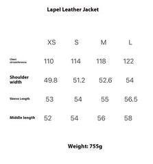 Solid Color Square Collar Leather Jacket Coat