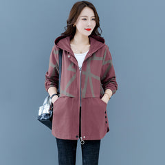 Style Large Size Windbreaker For Autumn Coat