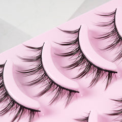 5 Pairs Manga Lashes Arrival Anime Cosplay Natural Wispy  Korean Makeup Artificial False Eyelashes