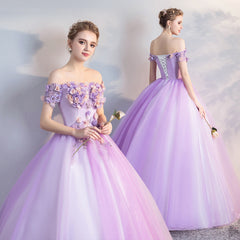 Ladies One-shoulder Long Colorful Gauze Puffy Evening Dress