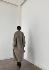 Atmospheric Long Double-sided Wool Coat
