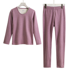 Women's Bound Velvet Thermal Underwear Suit
