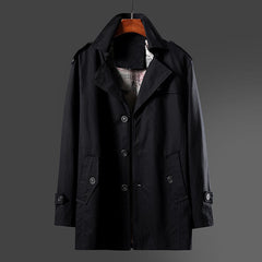 Windbreaker Men's Jacket Thin Style Plus Velvet Optional
