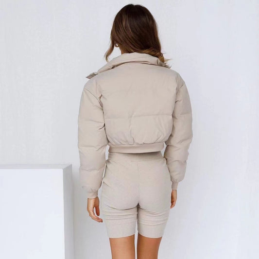 Loose Leisure Warm Polyester Jacket Women