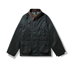 Waterproof Safari Jacket Oil Wax Jacket Trench Coat Overalls