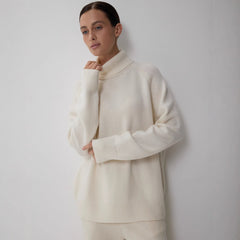 Loose Pullover Thermal Knitting Sweater For Women