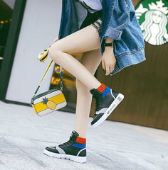 Little White High Top Women's Ins Tide Shoes Autumn Shoes