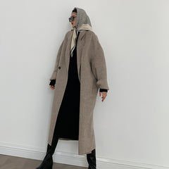 Atmospheric Long Double-sided Wool Coat