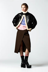 Lapel Fleece Jacket Fur Integrated Short Coat