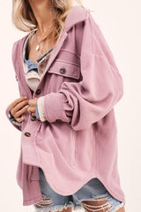 Women's Fashion Polo Collar Single-breasted Long Sleeve Shirt Coat