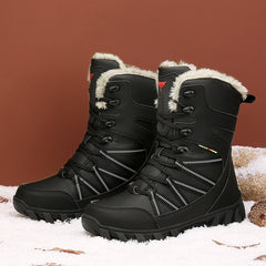 Men's High Top Fleece Warm Snow Boots