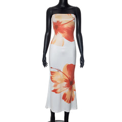Women's Summer New Leisure Vacation Tube Top Dress