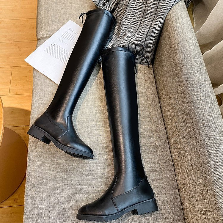 Over-the-knee Boots Thin Tall Flat-bottomed – view 5