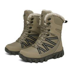 Men's High Top Fleece Warm Snow Boots