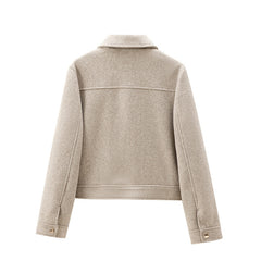 Women's Zipper  Soft Jacket Coat