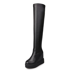 Long Tube Over The Knee Boots Women's Shoes With Thick-soled Inner Height – view 5