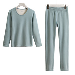 Women's Bound Velvet Thermal Underwear Suit