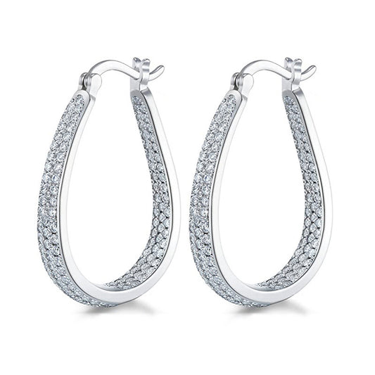 European And American Artificial Temperament Street Shooting Catwalk Earrings