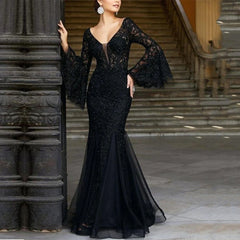 Sexy Slim Fishtail Long Banquet Dress