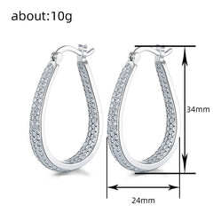 European And American Artificial Temperament Street Shooting Catwalk Earrings