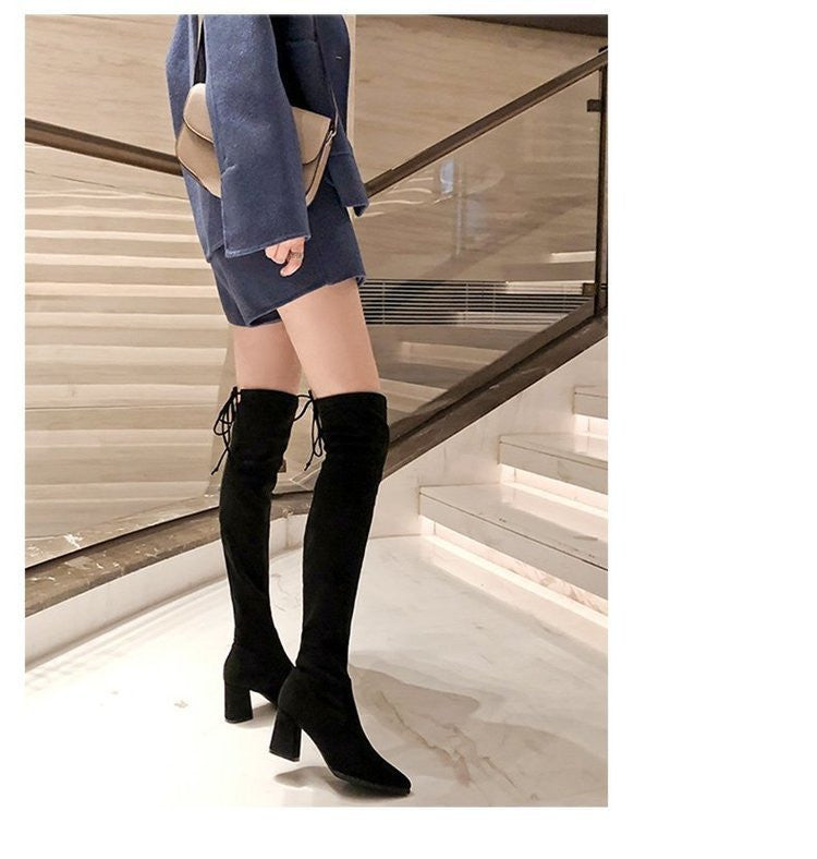 Fashion Suede Over The Knee Rider Boots – view 5