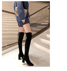 Fashion Suede Over The Knee Rider Boots – view 5