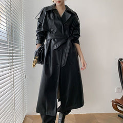Retro Women's Mid-length Waist Slimming Coat