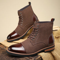 Men's Trendy Sleeve Leather All-match Casual Boots