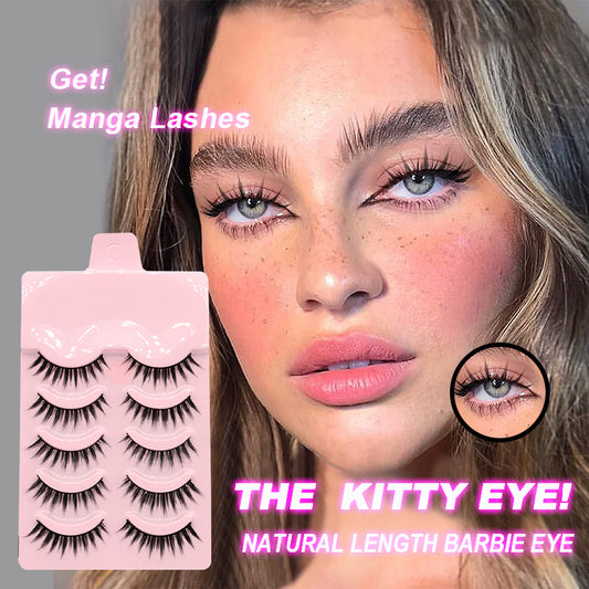 5 Pairs Manga Lashes Arrival Anime Cosplay Natural Wispy  Korean Makeup Artificial False Eyelashes