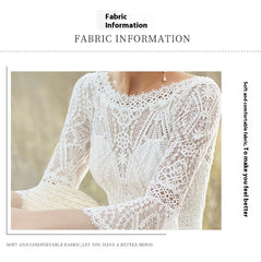 Women's Retro Bohemian Lace Light Wedding Dress